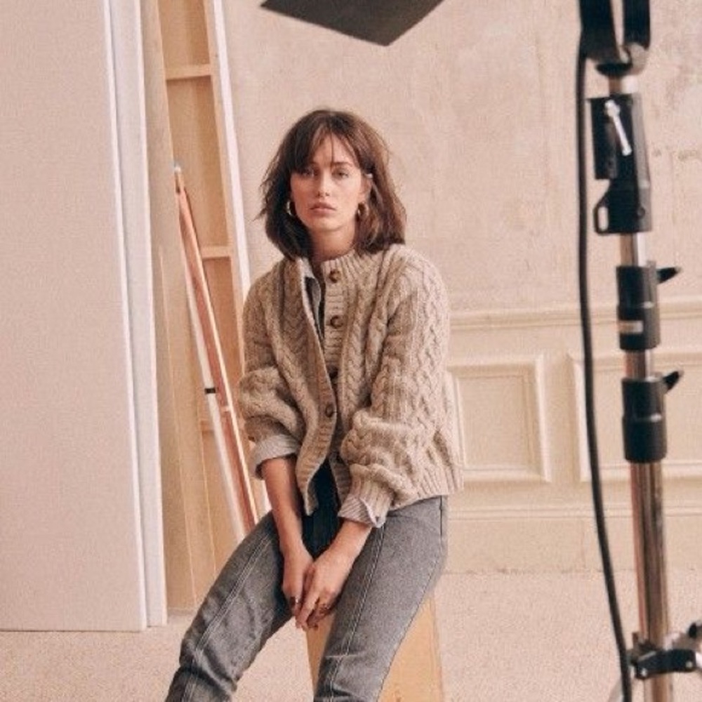 Sezane Andina Cardigan (price firm)